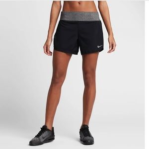 Nike Women’s Rival 3” Black Gray Dri-Fit Athletic Running Shorts XS